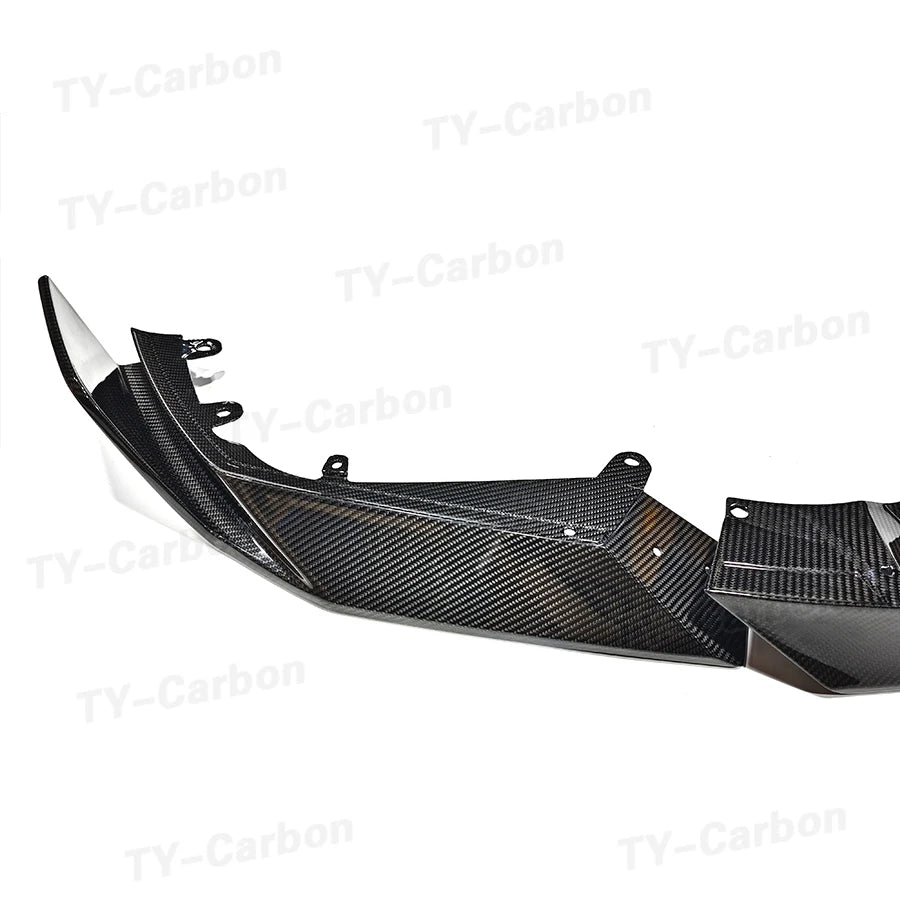 For BMW X6M F96 Lci 2024+ Dry Carbon Fiber Sq Front Lip Bumper