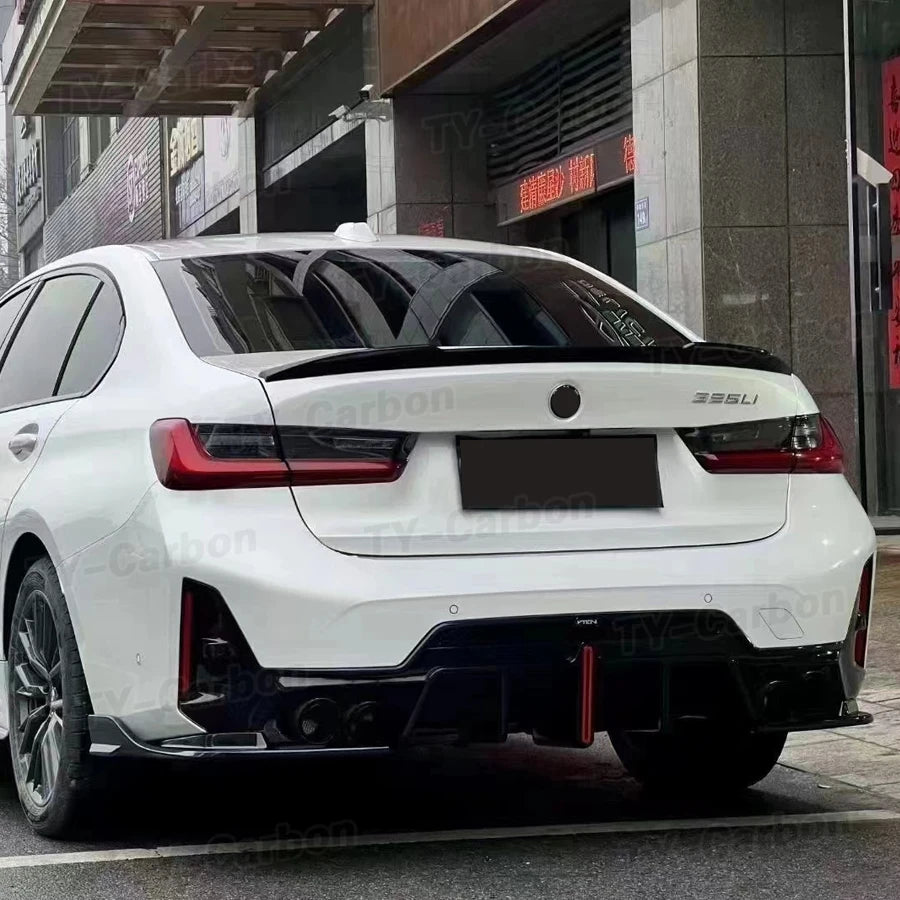 For BMW 3 Series G20 G28 Vten Pp Gloss Black Rear Bumper