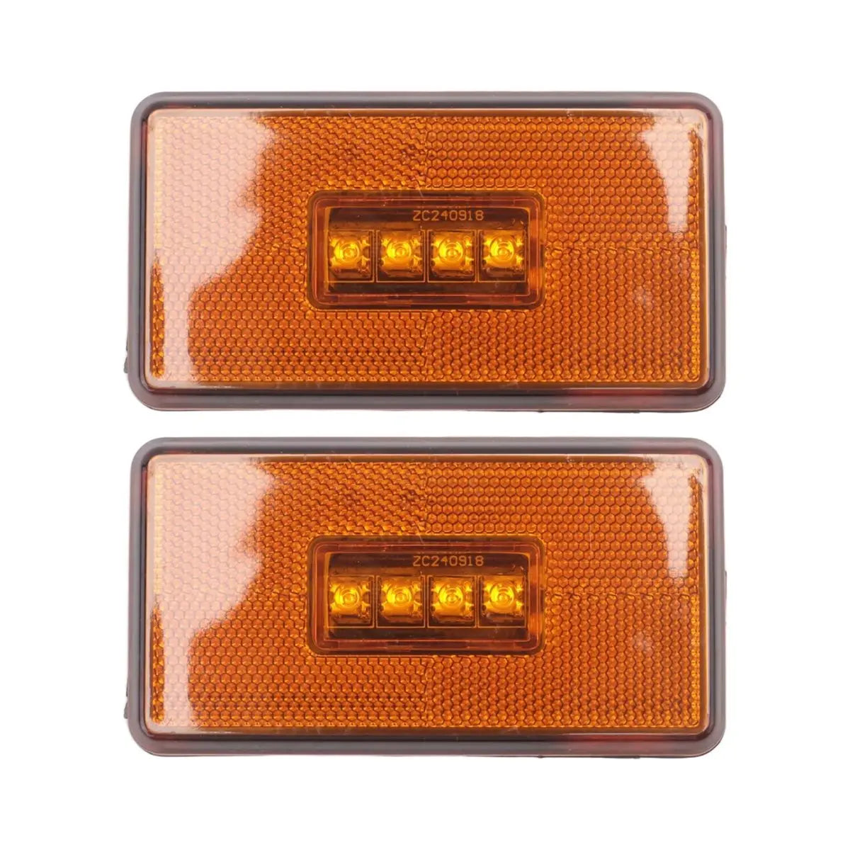 For 5 6 Series P R Compatible 2PCS 24V Truck 4LED Side Marker
