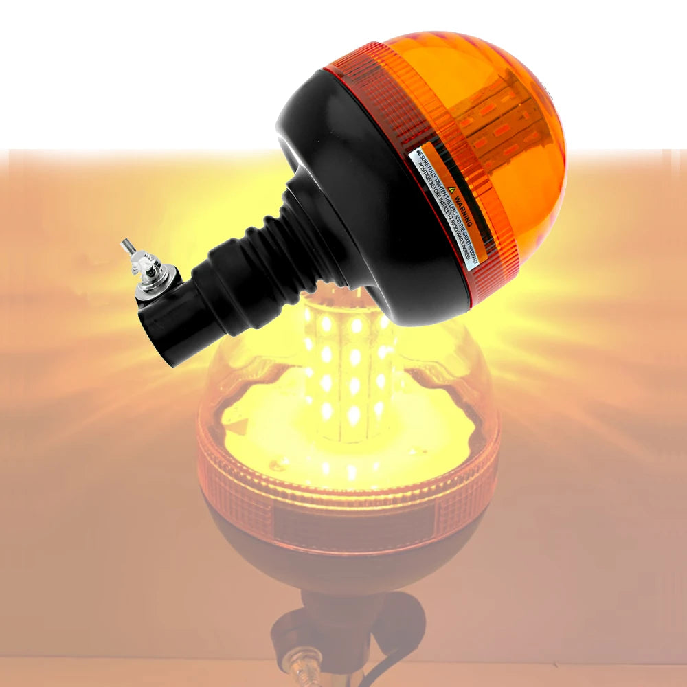1PCS 12V Amber Beacon Rotating Rotary Truck Tractor Warning