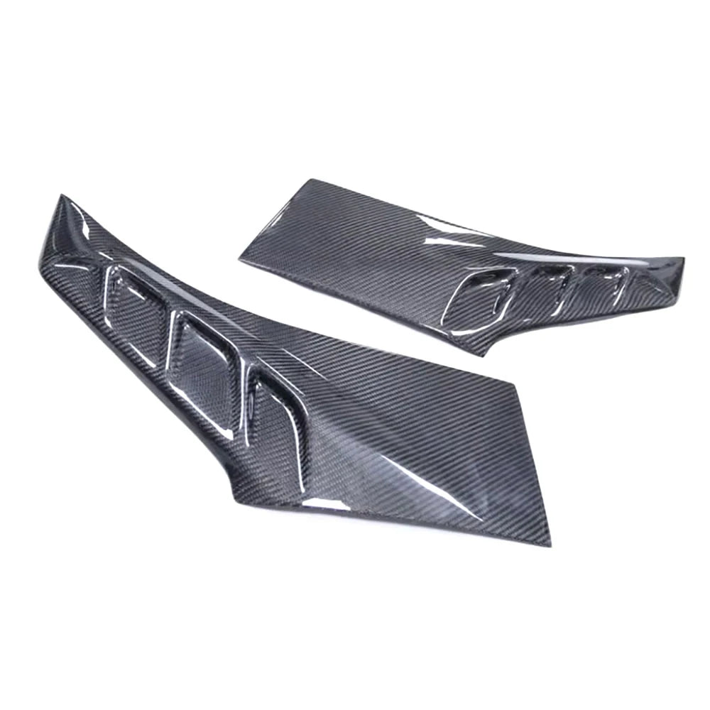 For BMW F96 X6 2019 2020 Front Fender Vent Fin Gill Trim Carbon