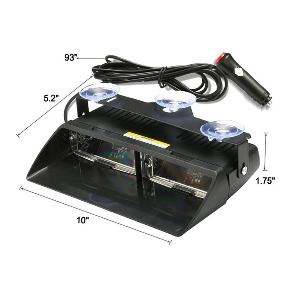 For Interior Roof Dash Windshield Lights 16LED Intensity