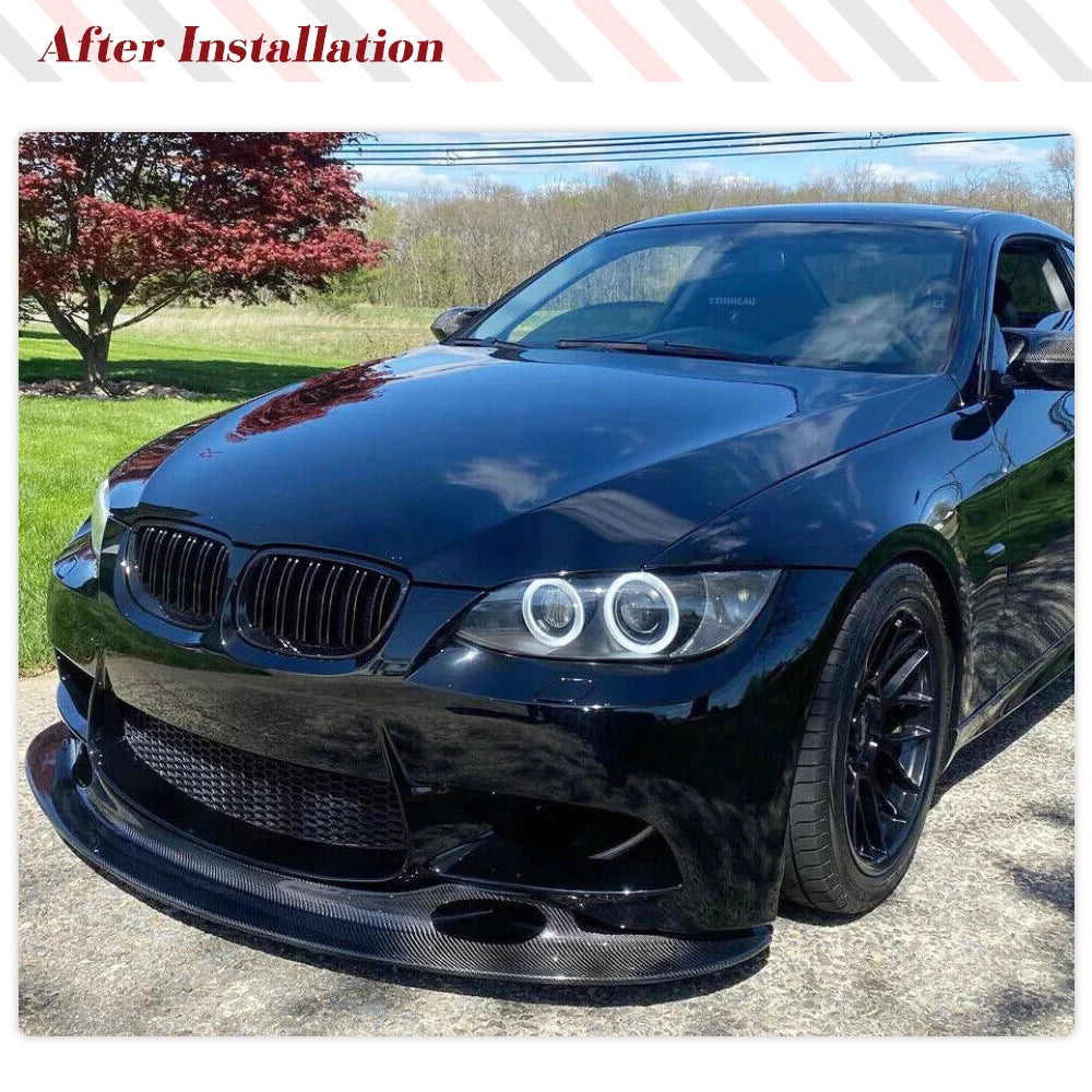 For BMW 3 Series M3 E90 Carbon Fiber Front Lip E92 E93 2008-2013