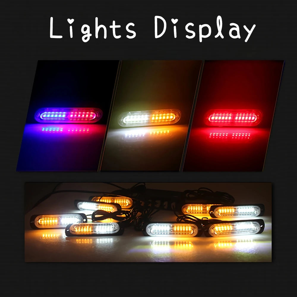 Set 12 12V Strobe SUV Ambulance Flashing Remote Control