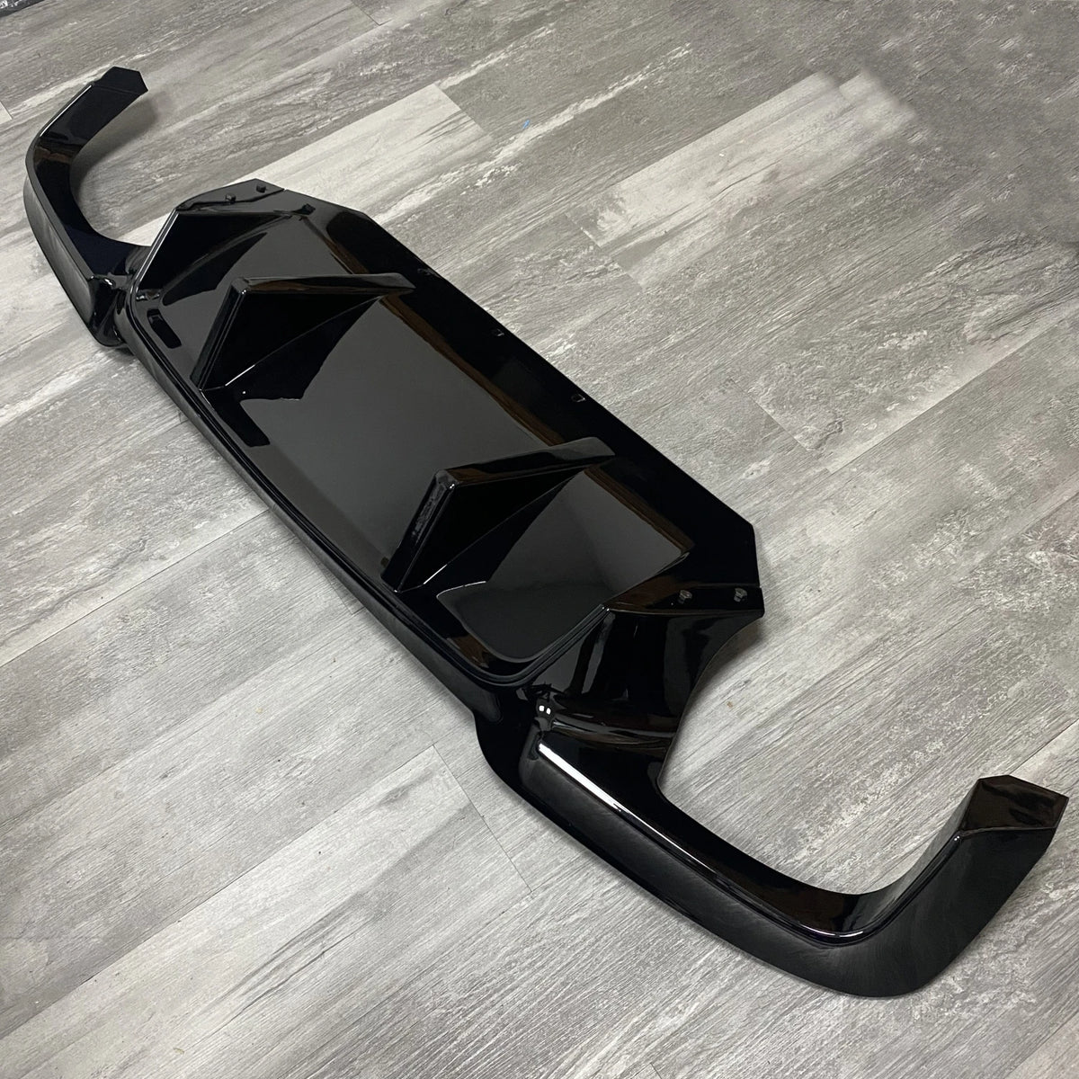 For BMW 5 Series F10 M5 Gloss Black No Rear Bumper Diffuser