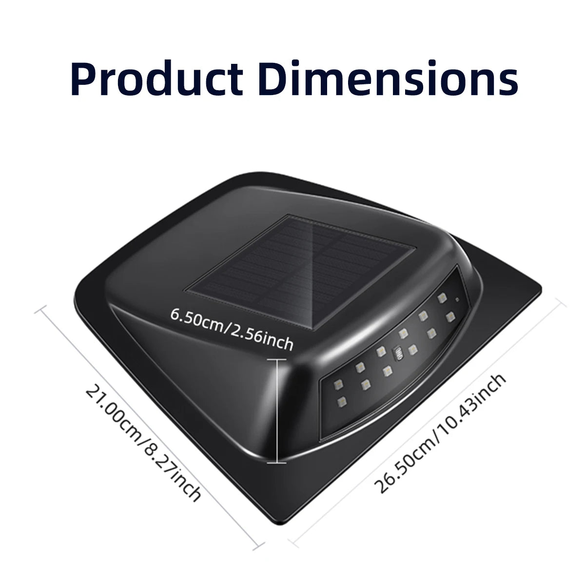 Solar Powered Roof Cover Wireless anti-rear End Collision Warning
