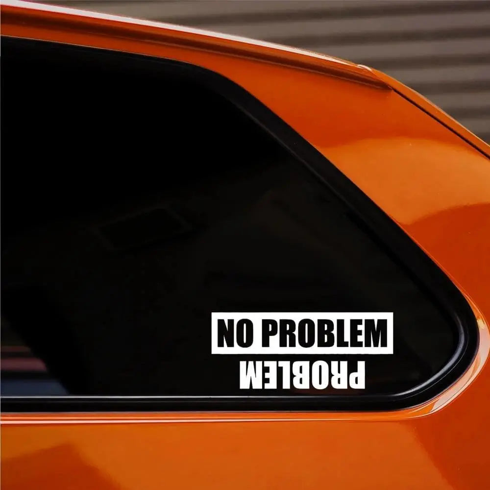 X3 No Problem Funny Bumper Sticker Waterproof Vinyl Decal
