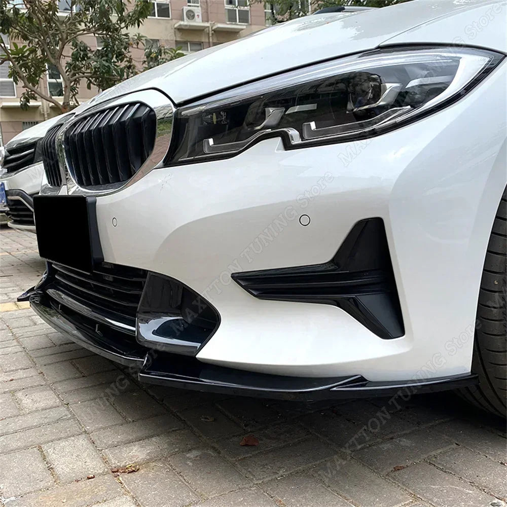 For BMW 3 Series G20 G21 Front Splitter v.2 pre-lci 3PCS Maxton