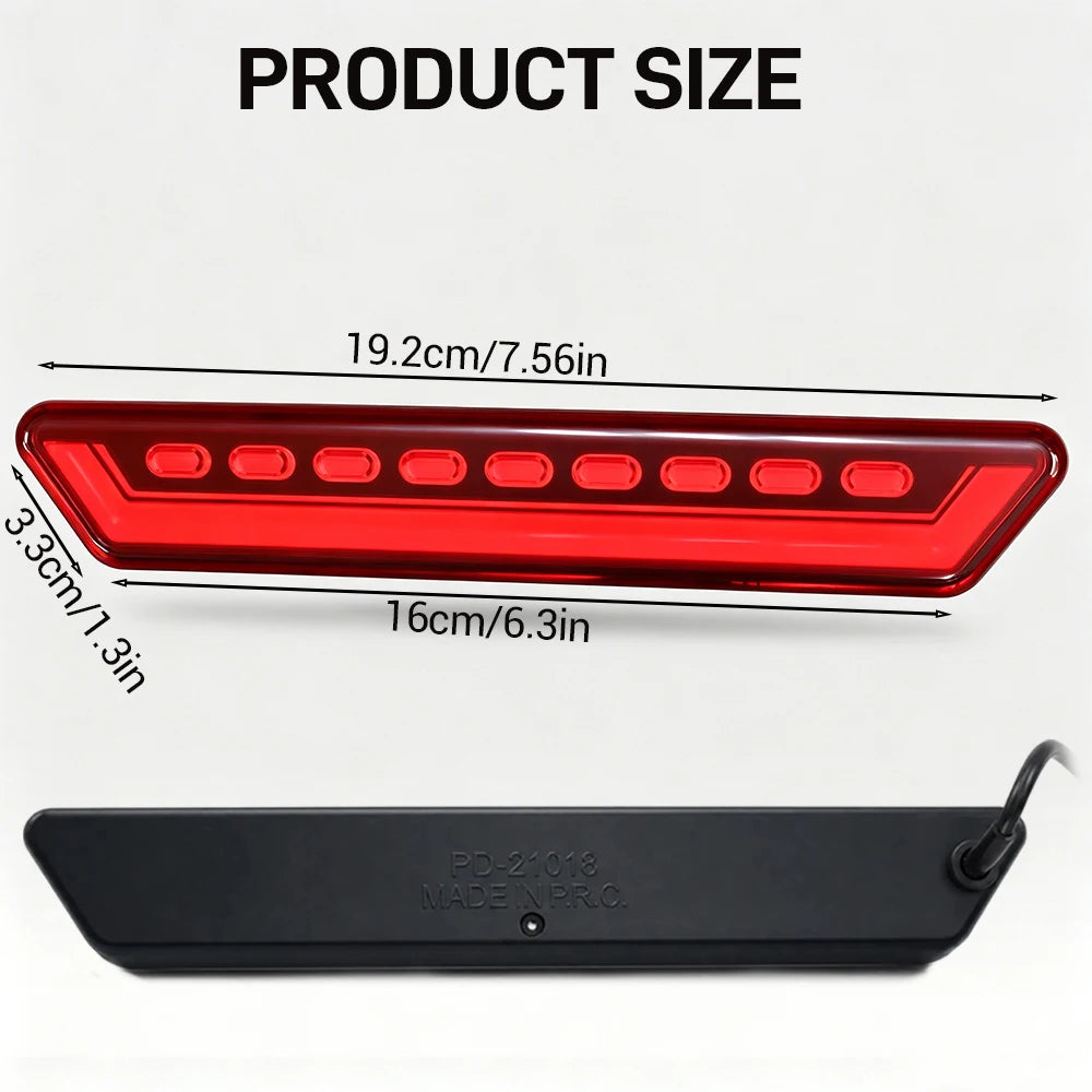 F1 Brake Bar Rear Tail 12V Stop Signal Formula