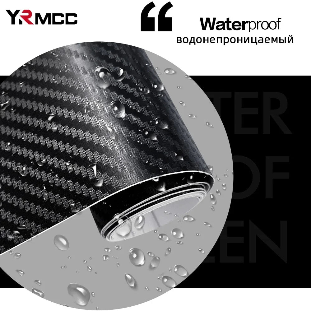 Door Sill Protector Sticker Anti Scratch Carbon Fiber Strip