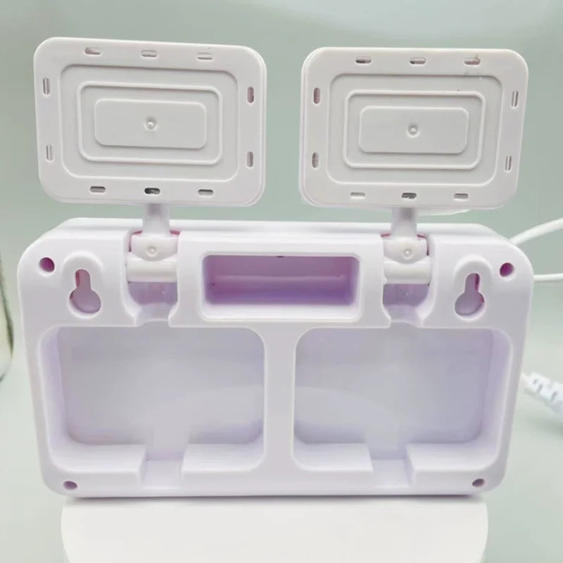 Household 360 Degree Rotation Emergency Fire Foldable Dual Head