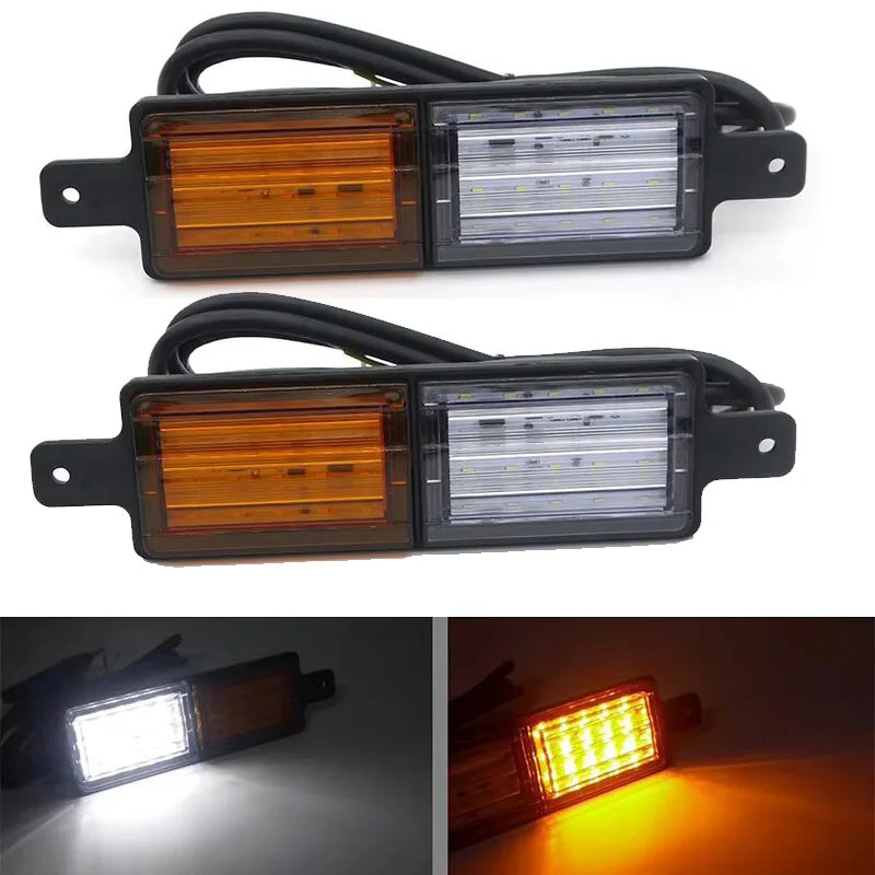 2PCS Truck Indicator Park Bullbar Front Side Marker Bumper