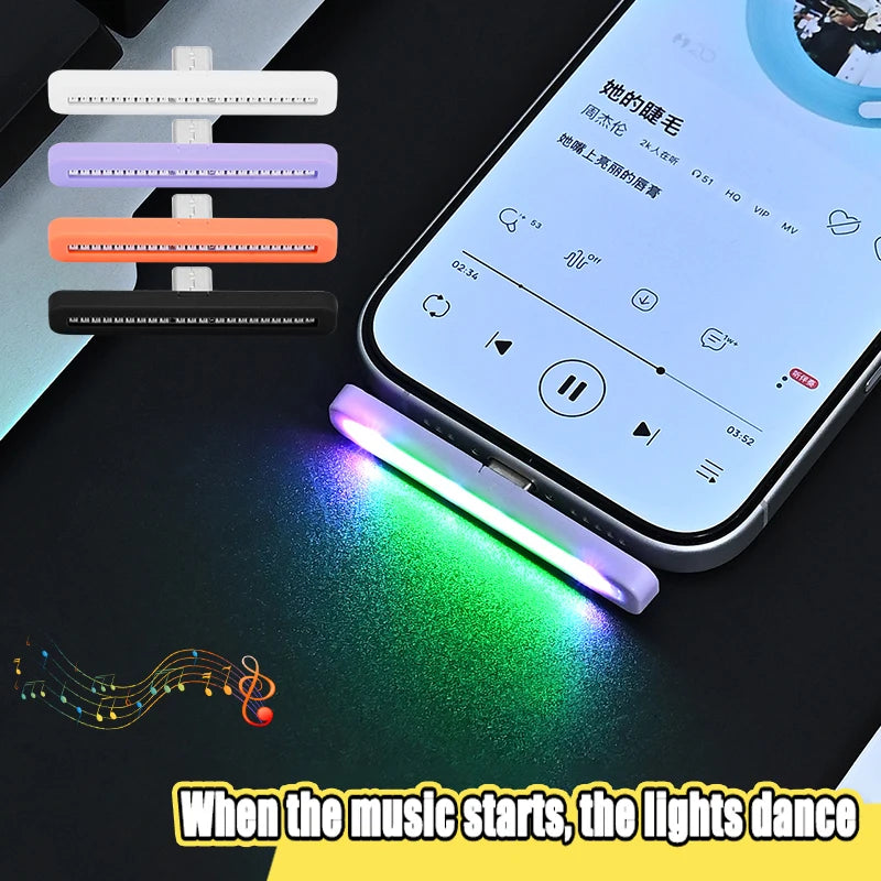 Ambient Lighting type-c Plug Play Voice Control Rhythm Function