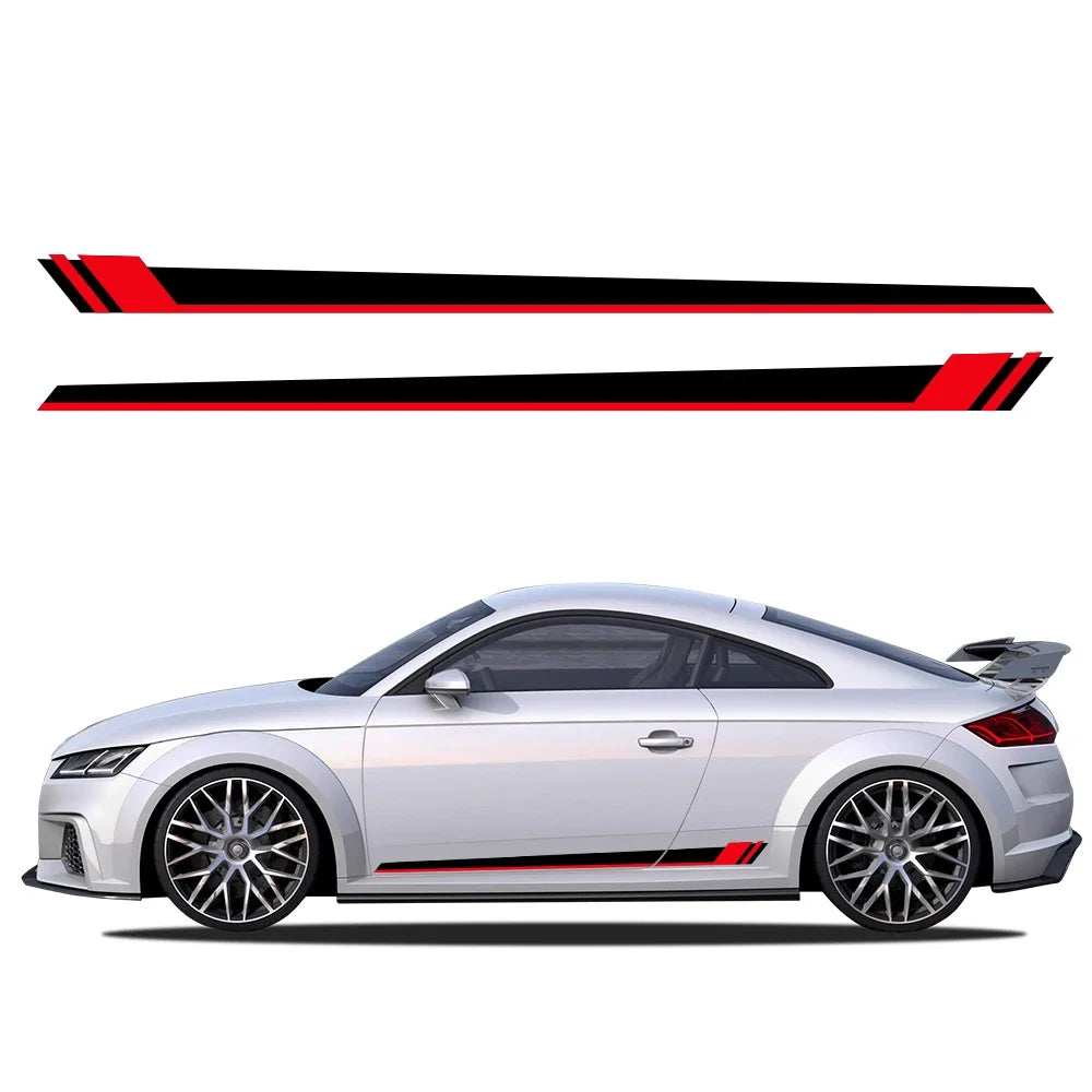 For Audi Tt Rs MK2 8J Side Stripes Decals Door Sticker Vinyl