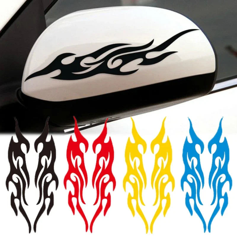 Sticker Modified Flame Stickers Scratches Motorcycle Decals