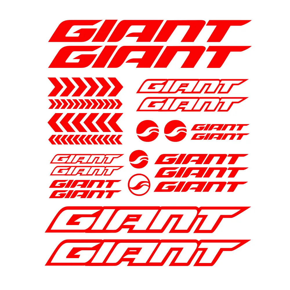For Giant Stickers Sticker Stickers Bicycle 12PCS Wheel Frame