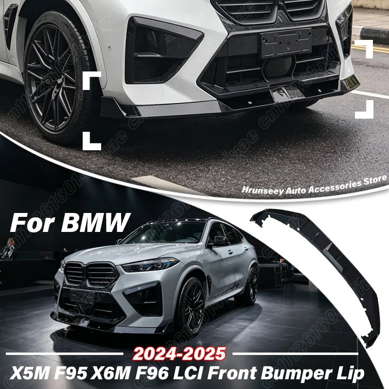 For BMW X5M F95 X6M F96 Lci Facelift Front Bumper Lower Splitter