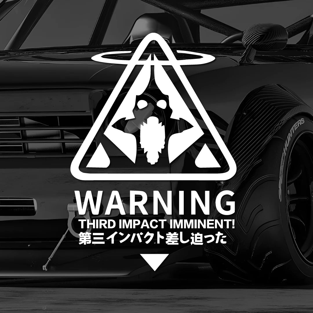 Creative Rampage Warrior Warning Sticker Rear Bumper Window Glass