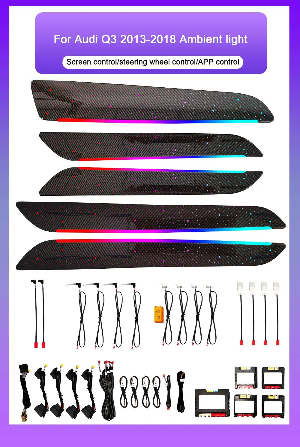For Audi Q3 2013-2018 Models Symphony Interior Kit 64-color