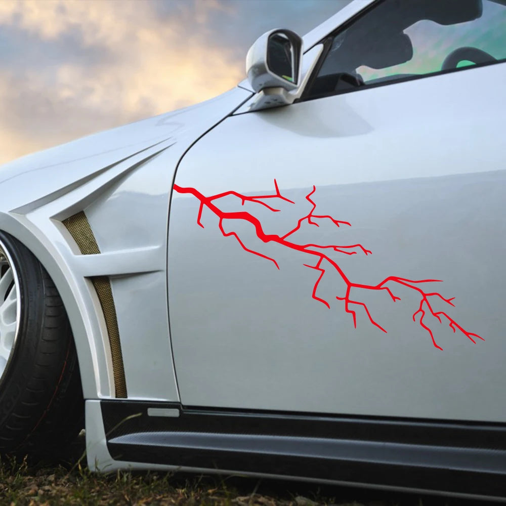 62x16cm Creative Speed Racing Lightning Stickers Waterproof