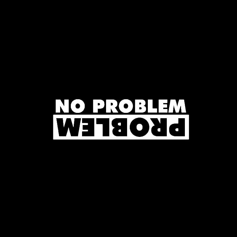 Stickers No Problem Sunscreen Waterproof Motorcycl Sticker