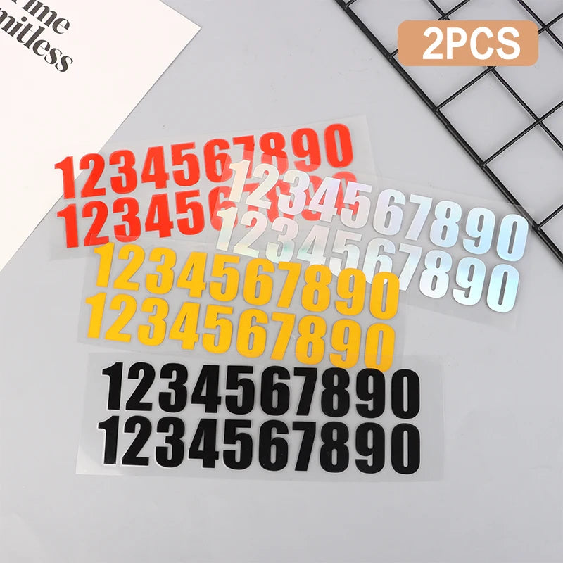 Glow In Number Sticker Luminous Digits Stickers Temporary Parking
