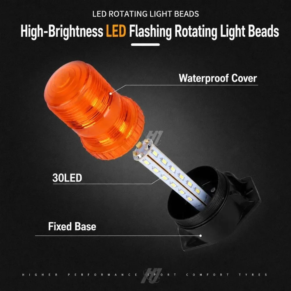 9-90v Warning Mount Strobe Water Block Shock Resist Emergency