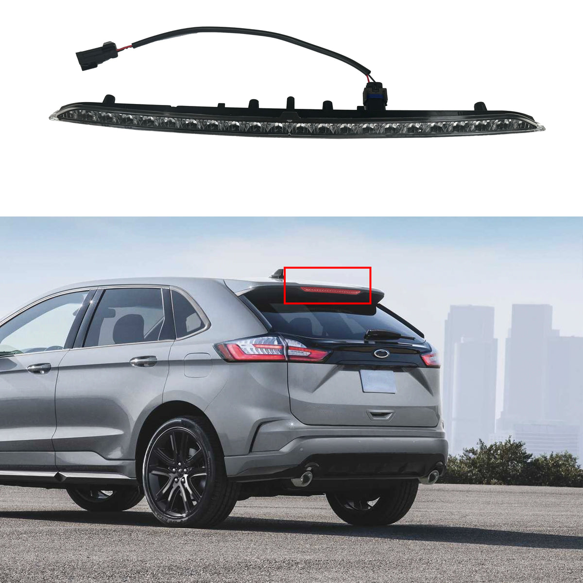 For Ford Edge 2015-2020 FT4Z13A613A Bar 3RD Third Tail Brake Red