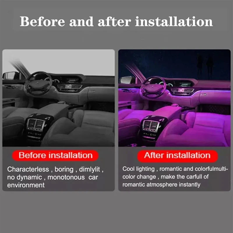 For Mercedes Benz S-Class W221 2005-2013 Color Ambient Lighting