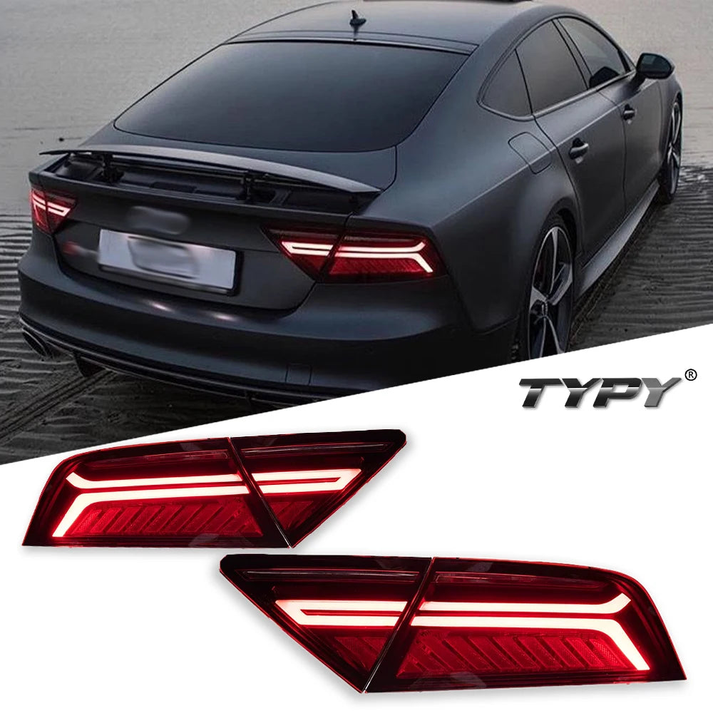 For Audi A7 Taillights 2011-2018 LED Typy Tail Sequential Turn