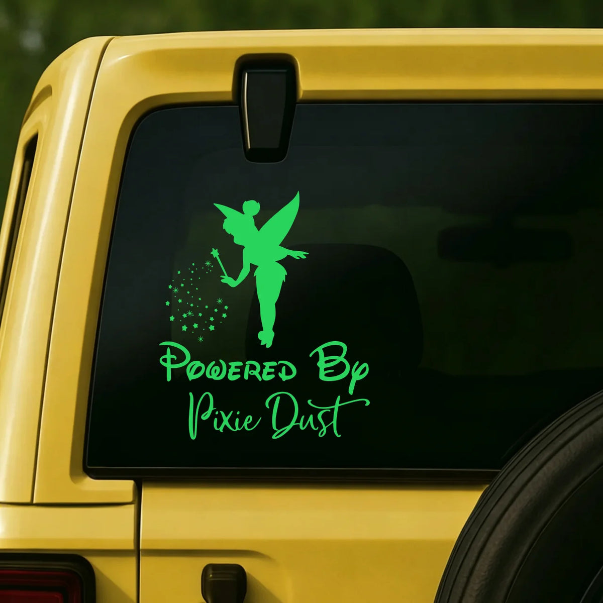 Magic Fairy Powered By Pixie Dust Rear Window Vinyl