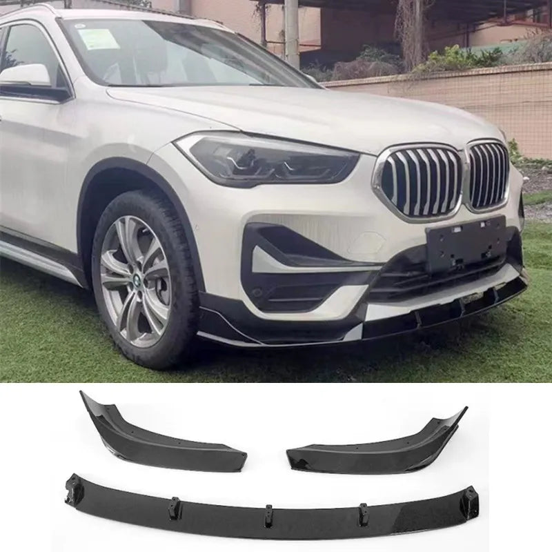 For 2016-2022 Bwm X1 F48 F49 3PCS Set Front Bumper Lip Chin