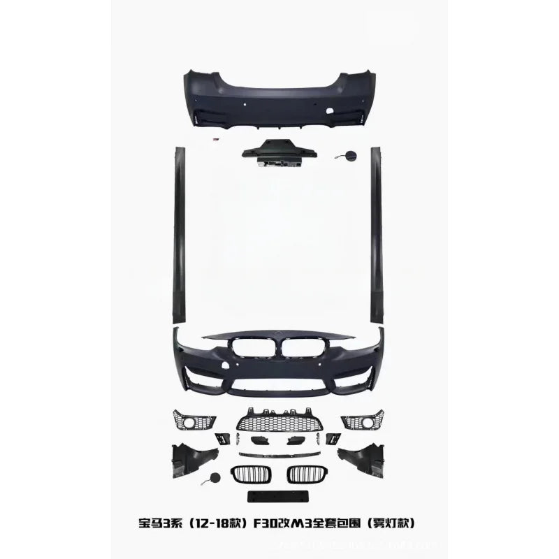 For BMW 3 Series F30 M3 Suitable Body Kit Bumper Side Skirts
