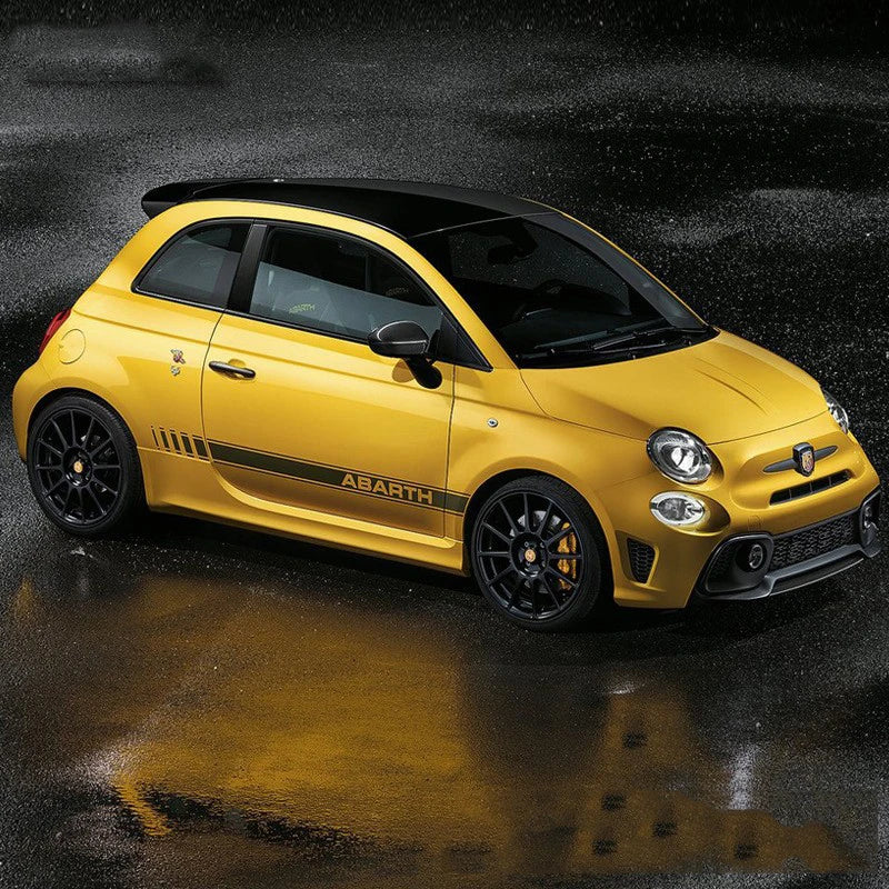 For Fiat Abarth 500 595 Long 2PCS Door Side Stickers Sport