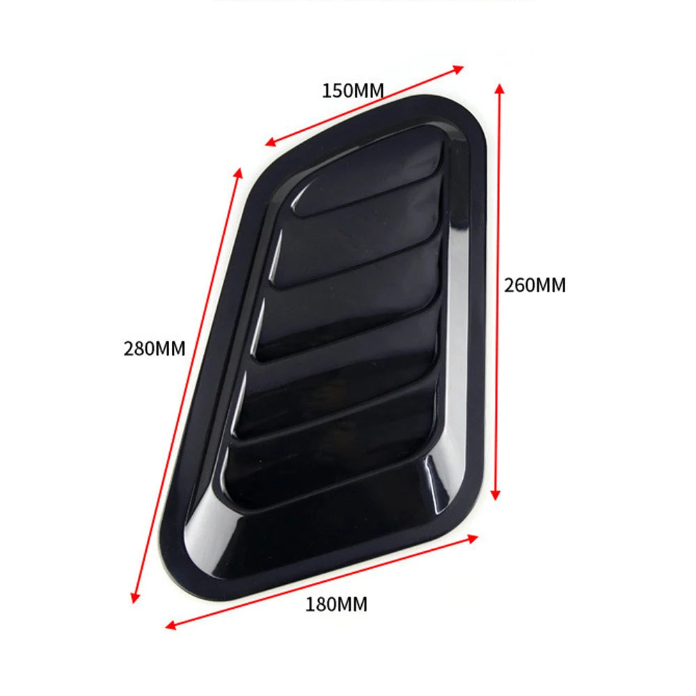2PCS Hood Tuning Stickers Air Intake Scoop Bonnet Vent