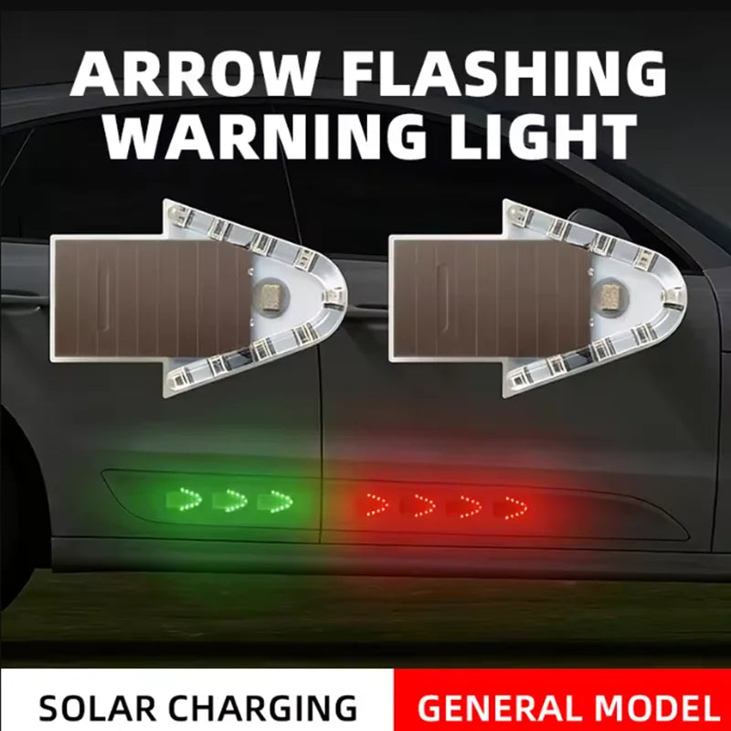 Solar Power Warning Motorcycles Flashlight Indicator in-night