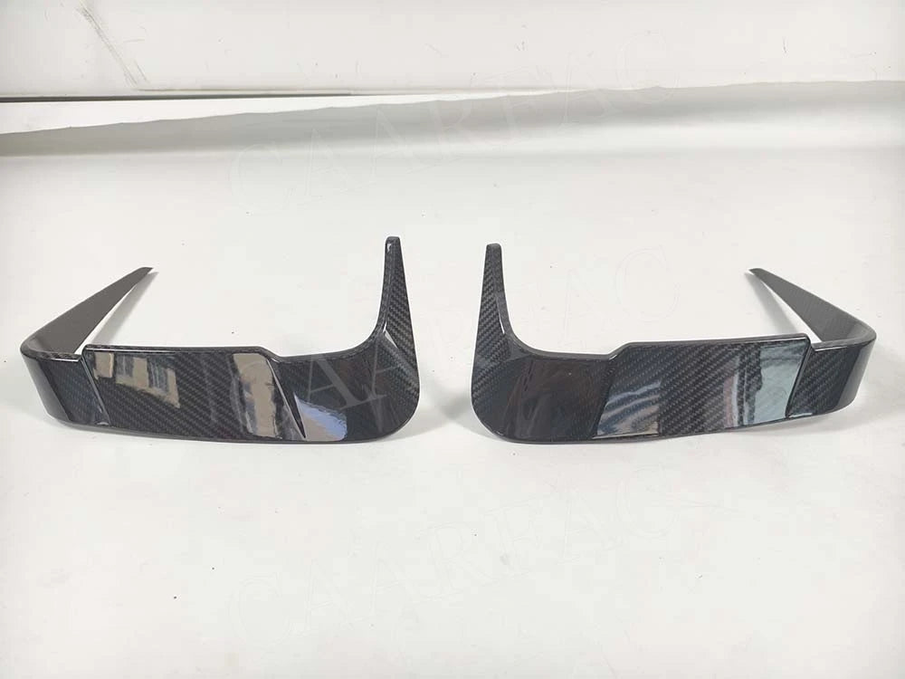 For BMW M8 F91 F92 F93 Dry Carbon Fiber Rear Bumper Spoiler Side