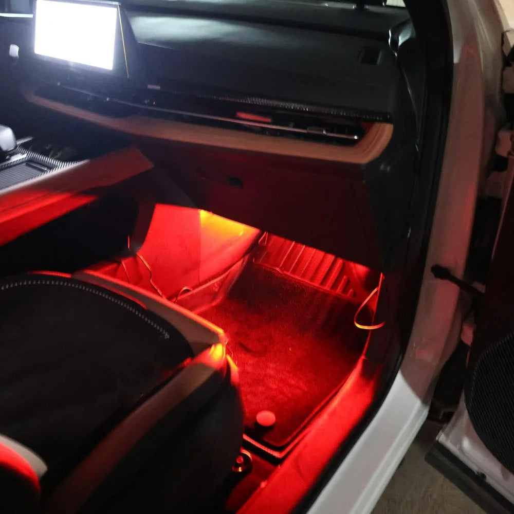 USB Atmosphere 12 Footwell Backlight Neon Strips Interior Decor
