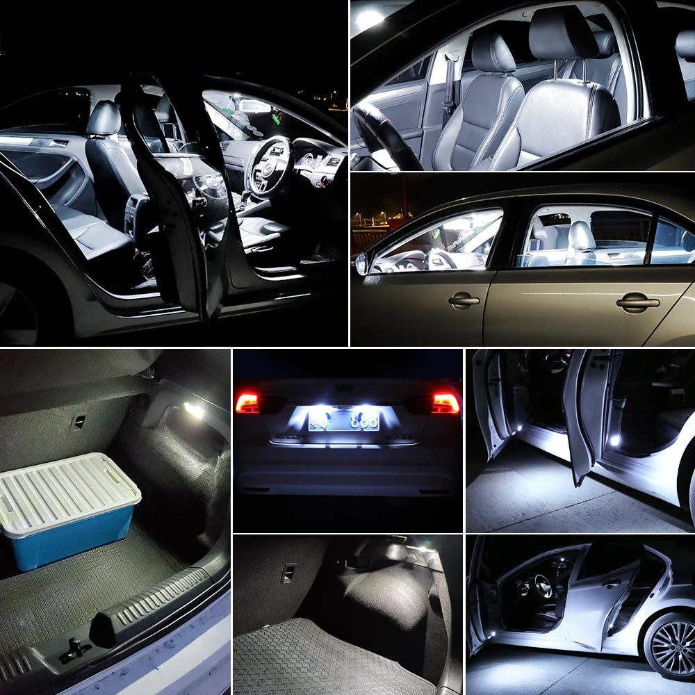 10PCS T5 Bulb W3W w1.2w 2016 6SMD Canbus Interior
