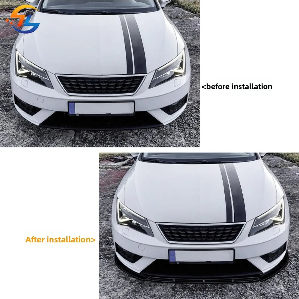 For SEAT Leon MK3.5 Standard 2017 2018 2019 Front Lip Shovel