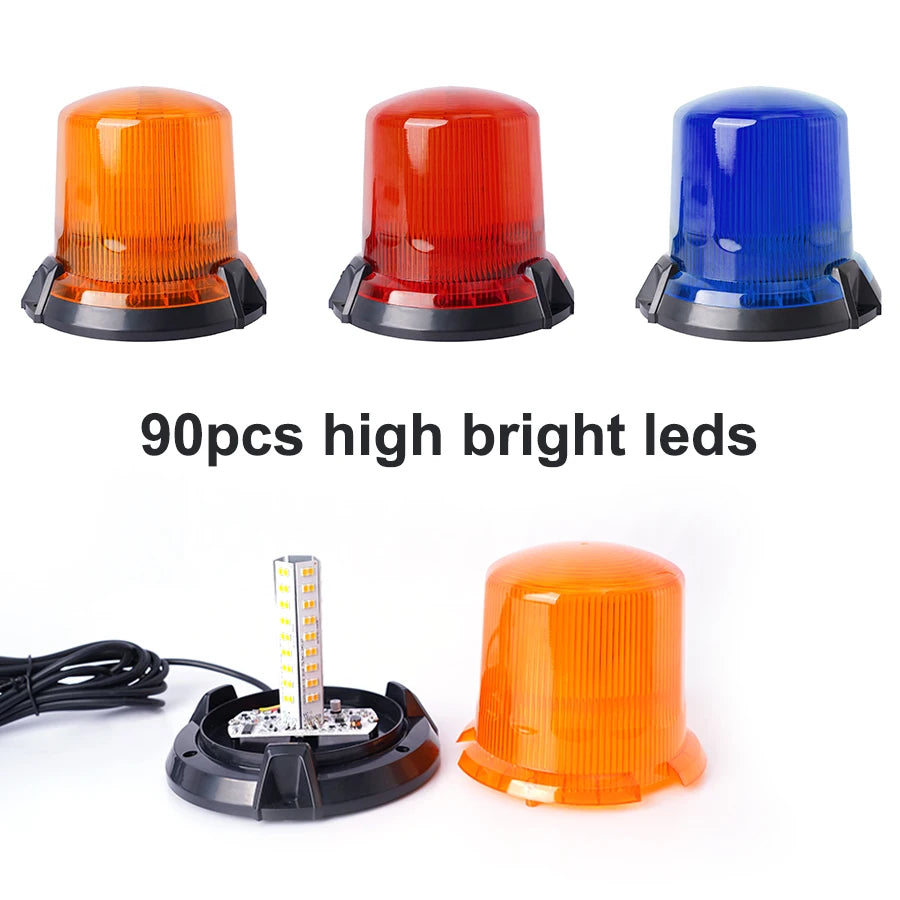 For Vehicles Strobe Rotating Flashing Safety Warning Emergency