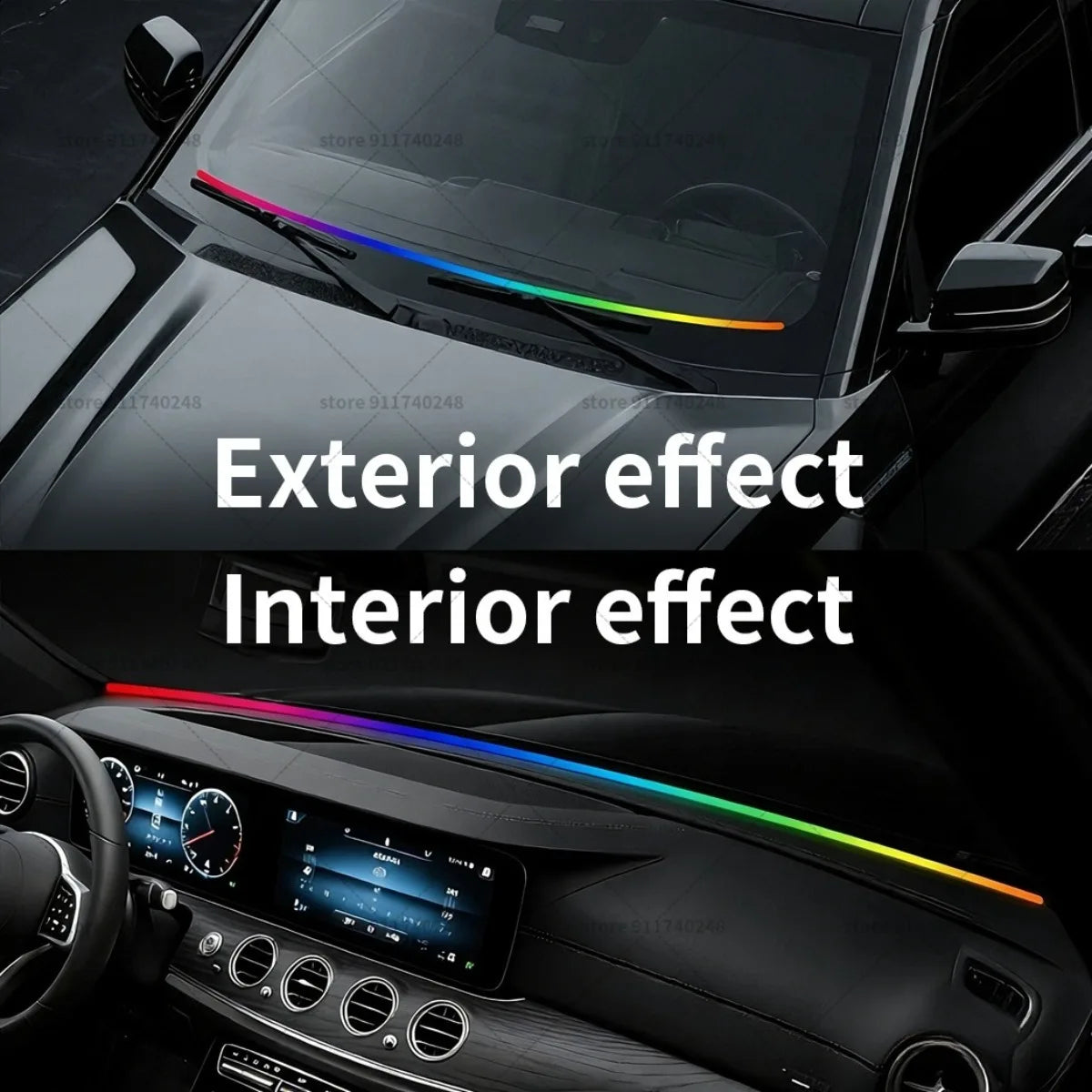 For BYD Song Pro DM-i Automotive Strip Colorful Acrylic Front