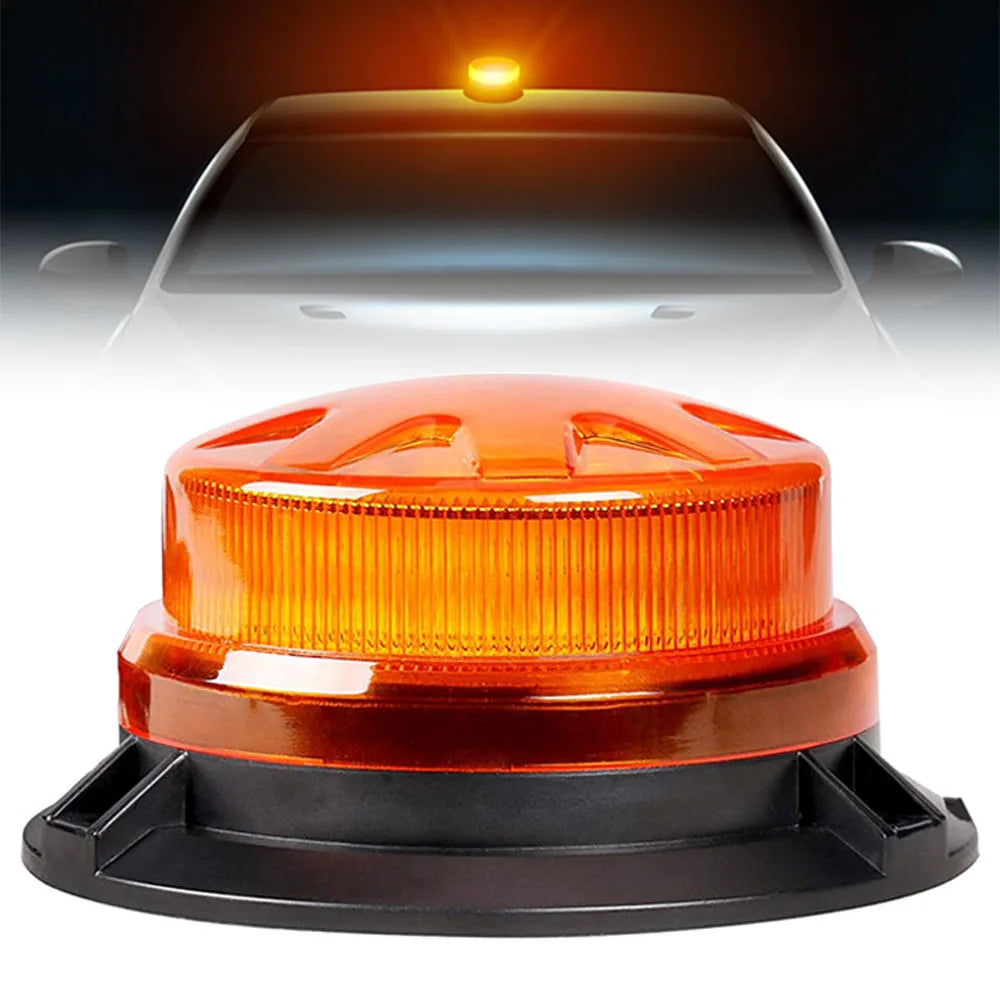 Blue Emergency Strobe Roof Flashing Hazard Warning 12V 24V