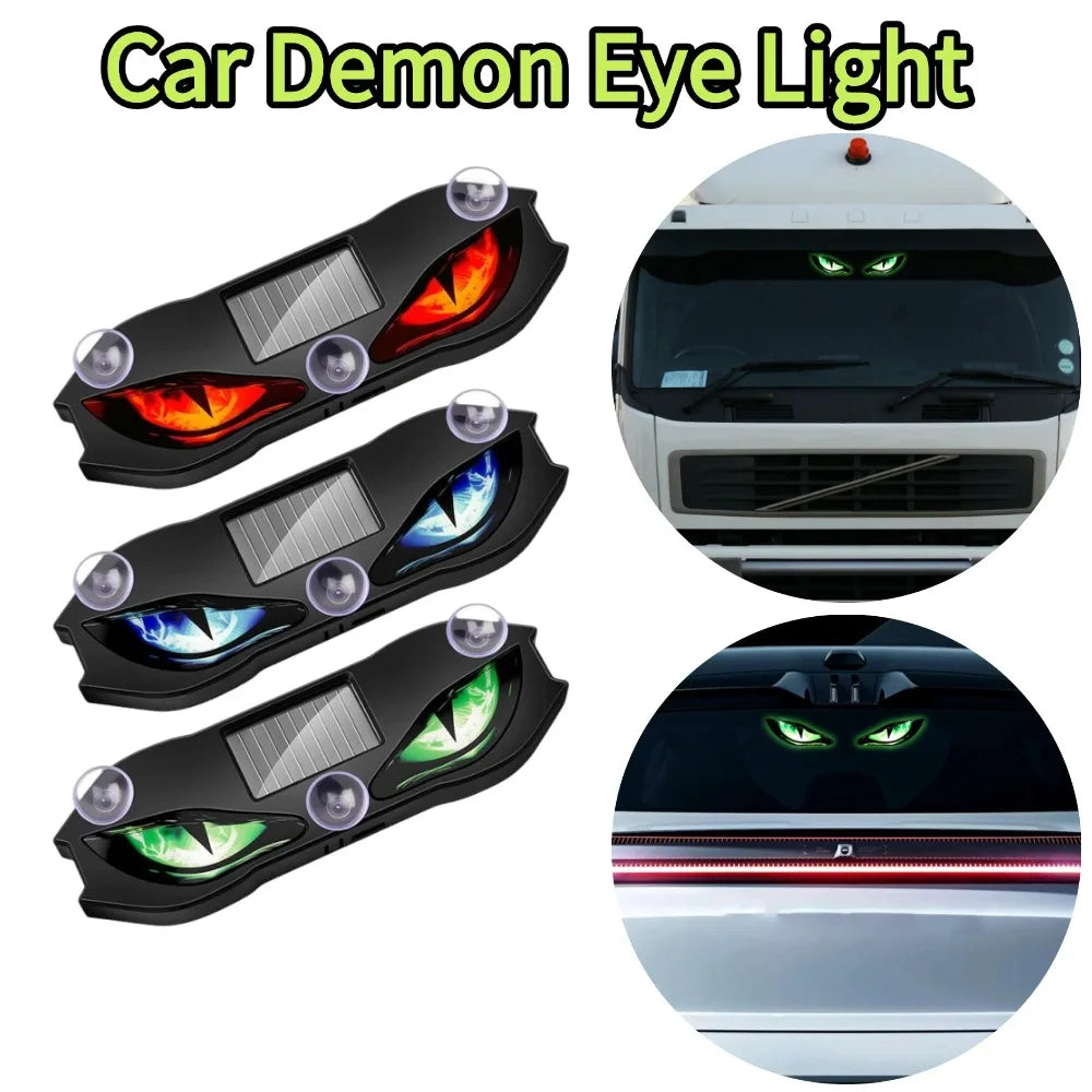 Solar Devil Eye Warning Dynamic Signal Indicator Windshield
