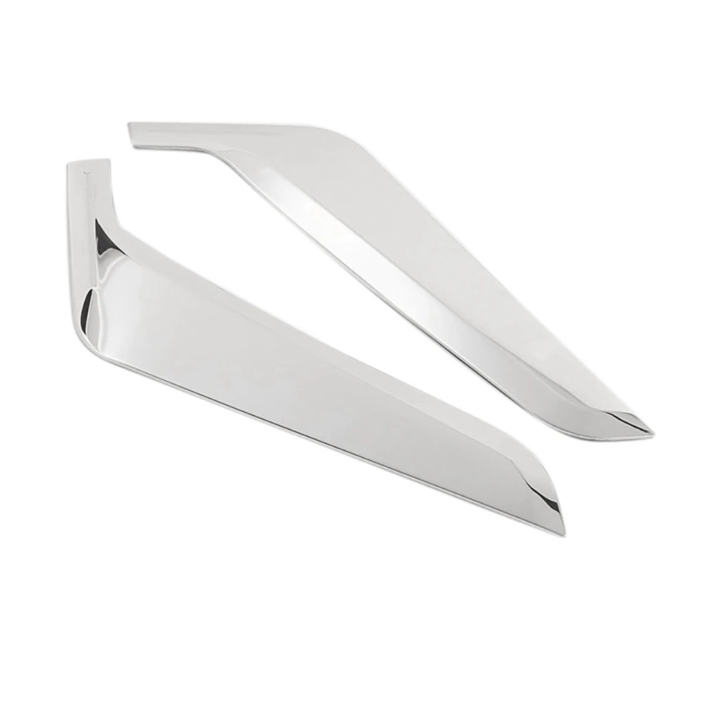 Super 1pair Chrome Stainless Steel Side Fender Trim for-bmw