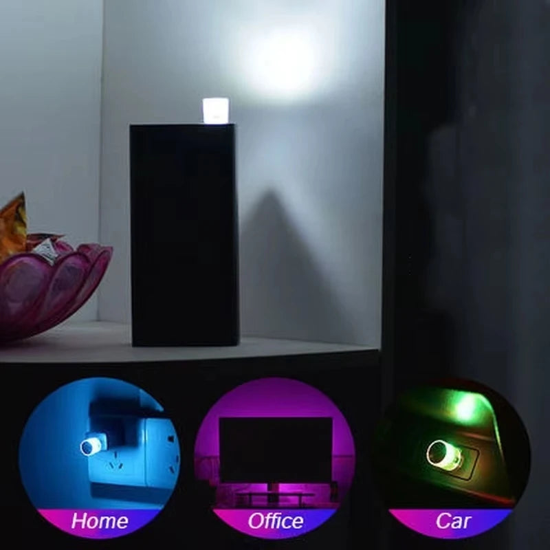 Interior MINI USB Atmosphere Emergency Lighting Colorful