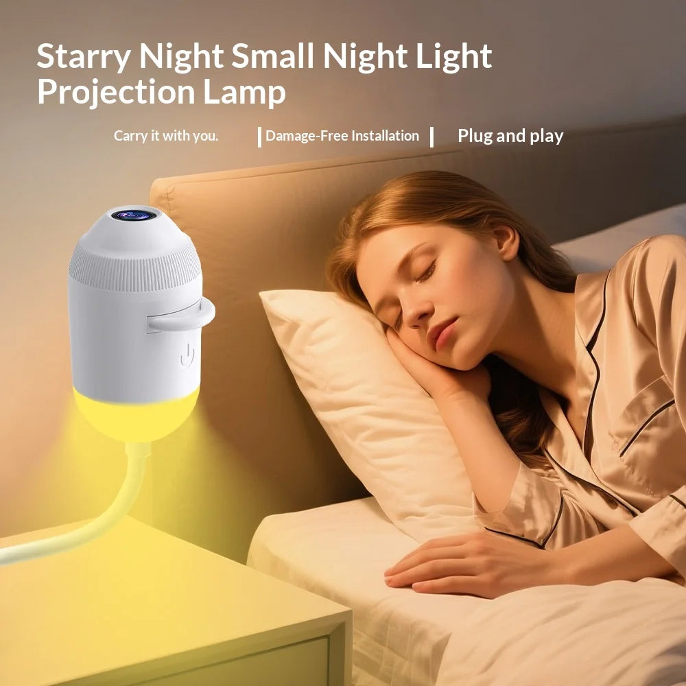USB Starry Sky Projector Adjustable Angle Ambient Decor Interior