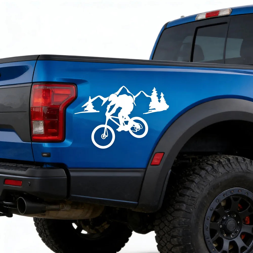 Mountain Trail Riding Outdoor Vinyl Decal Nature Escape Sticker