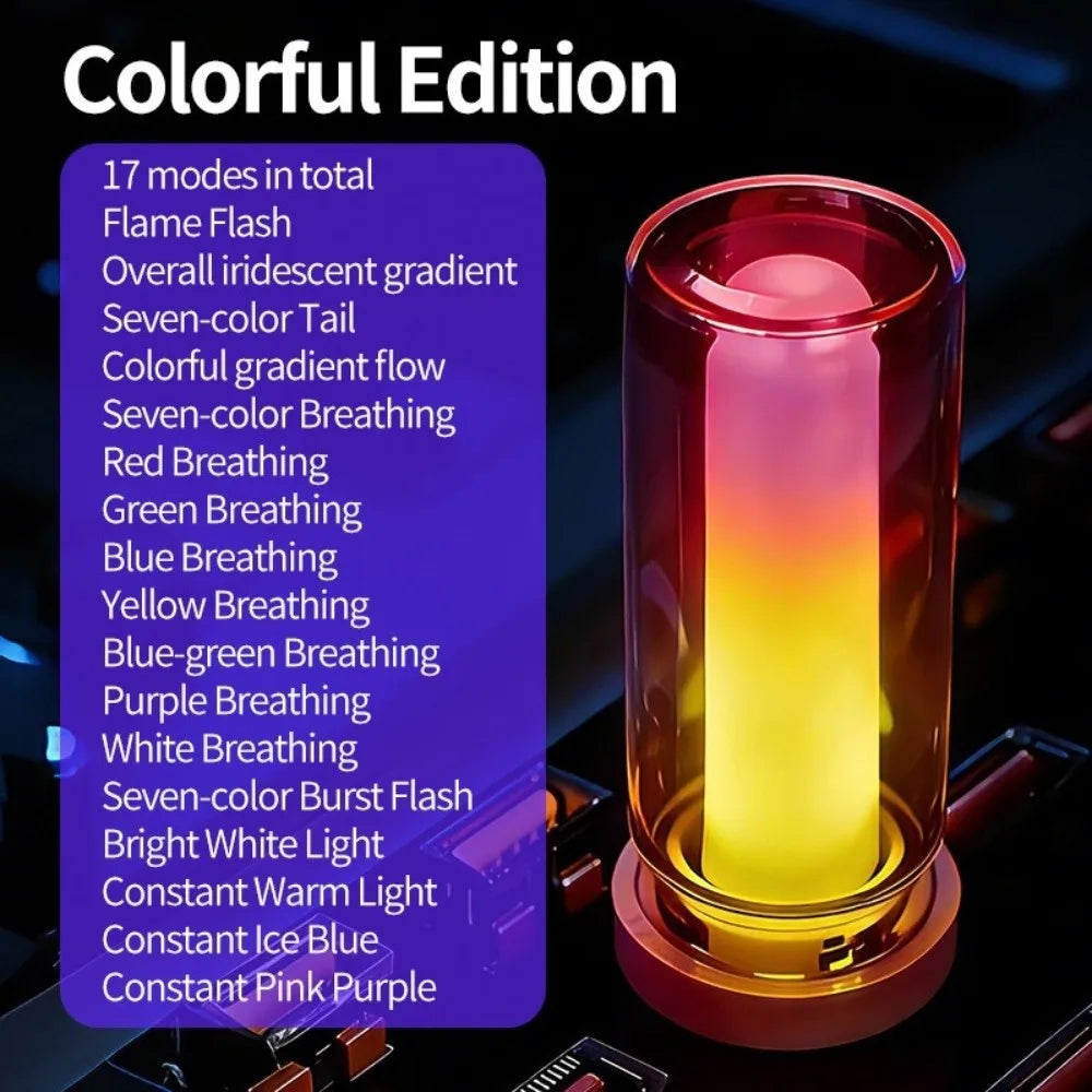 Multicolor Ambient RGB Touch Switch Interior Clear Glass Plug