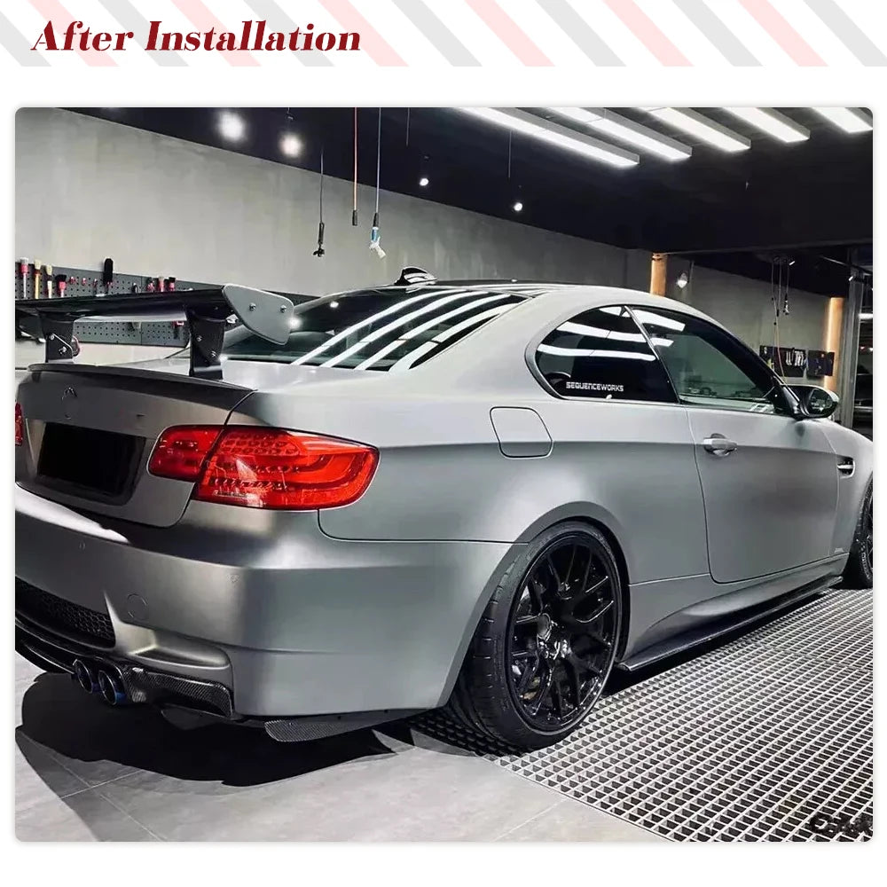 For BMW 3 Series E92 E93 Carbon Fiber Side Skirts Extension Lips